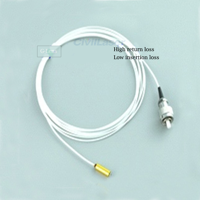 Multimode Fiber Collimator C-lens 3.2 Gold Plated package 850nm wavelength 62.5/125 fiber